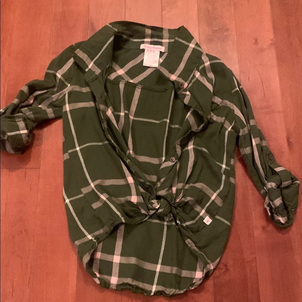 Tommy Bahama Green Plaid Button-Up Shirt